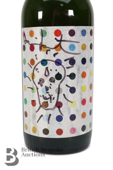 Signed Damien Hirst Turner Prize Becks Beer Bottle - Image 2 of 4