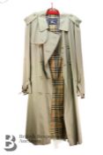 Burberry Trench Coat and Burberry Silk Scarf