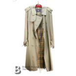 Burberry Trench Coat and Burberry Silk Scarf