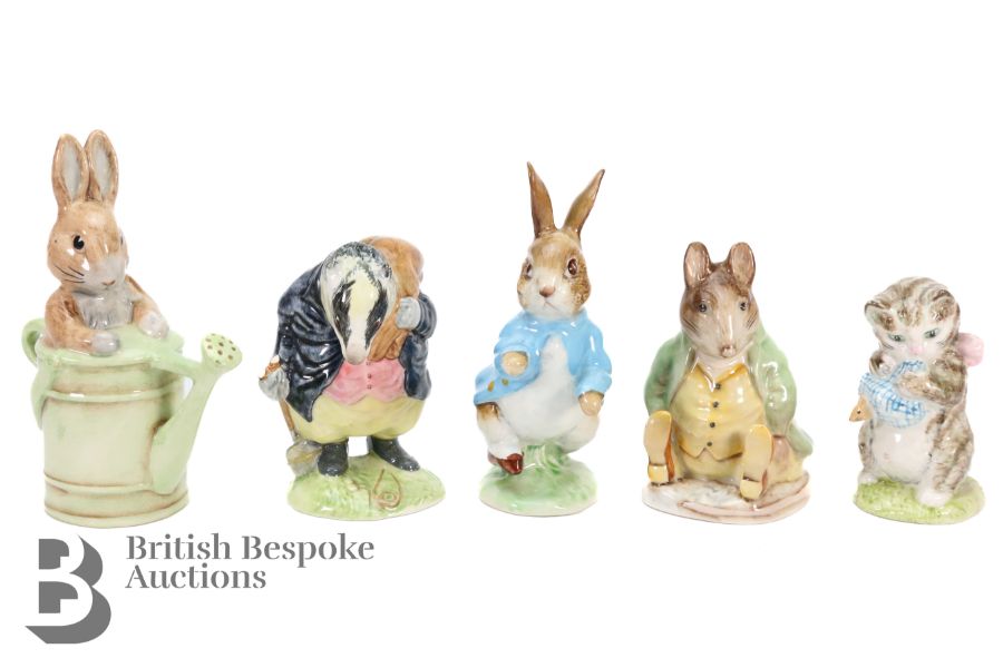 Beswick Beatrix Potter Figurines BP2 Gold Stamped