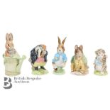 Beswick Beatrix Potter Figurines BP2 Gold Stamped