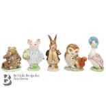 Beswick Beatrix Potter Figurines BP2 Gold Stamped