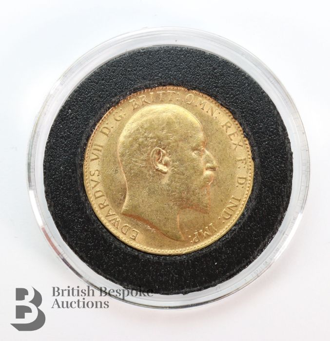 Edward VII Full Gold Sovereign - Image 2 of 2