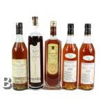 Five Bottles of French Cognac