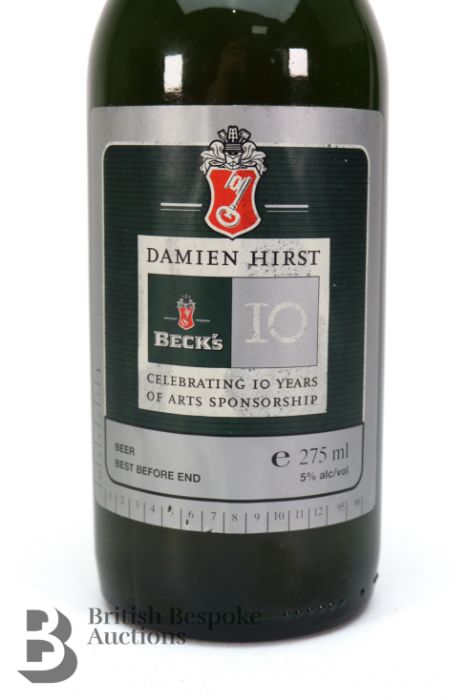 Signed Damien Hirst Turner Prize Becks Beer Bottle - Image 4 of 4