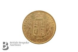 1870 Queen Victoria Gold Full Sovereign