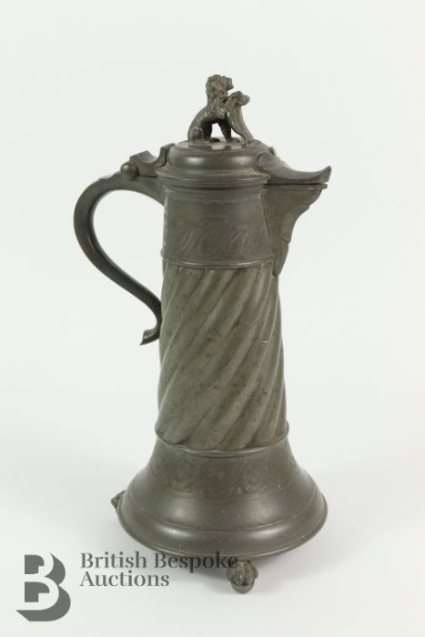 F Santesson Pewter Stein and Tumblers - Image 6 of 8