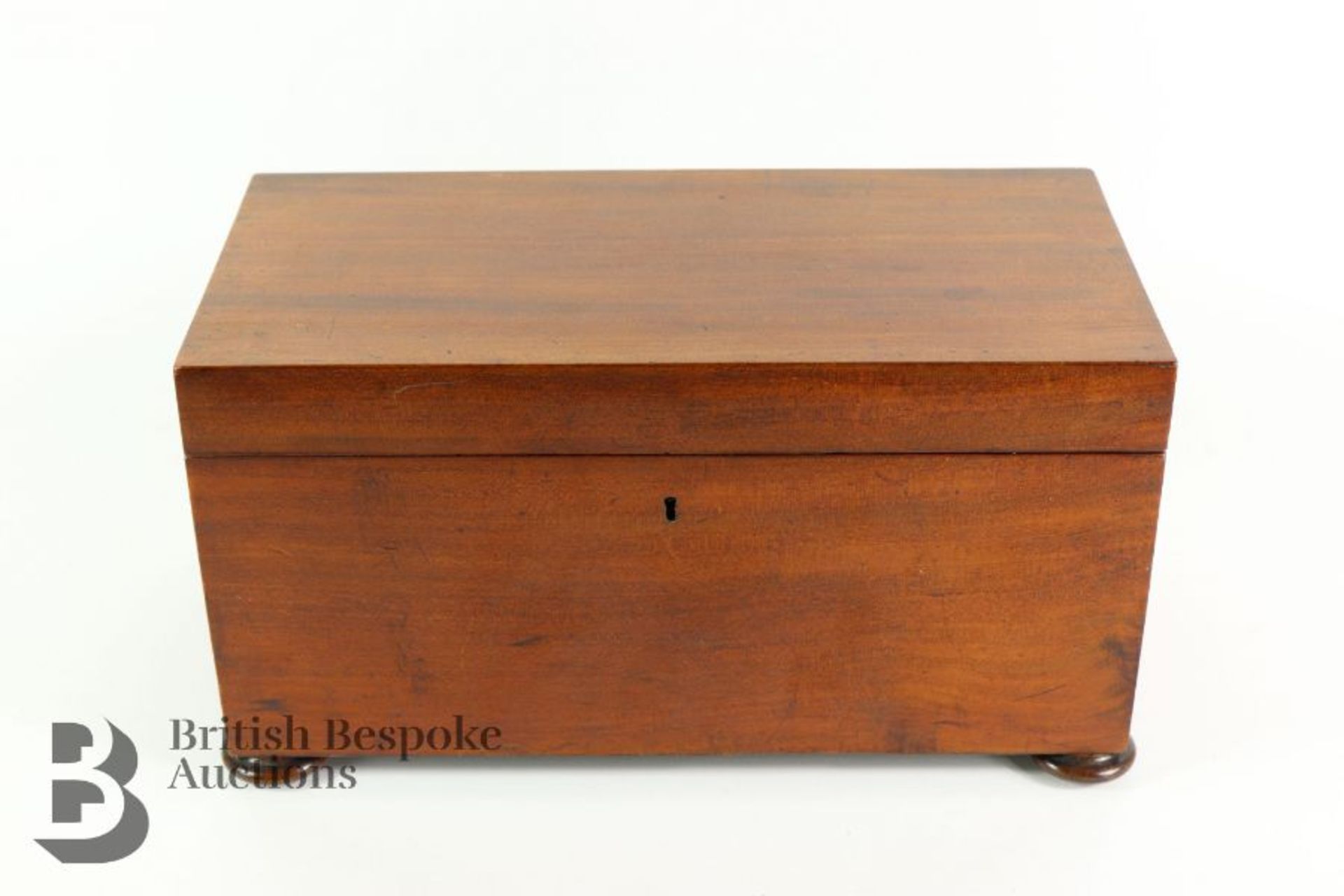 Georgian Mahogany Tea Caddy - Image 4 of 4