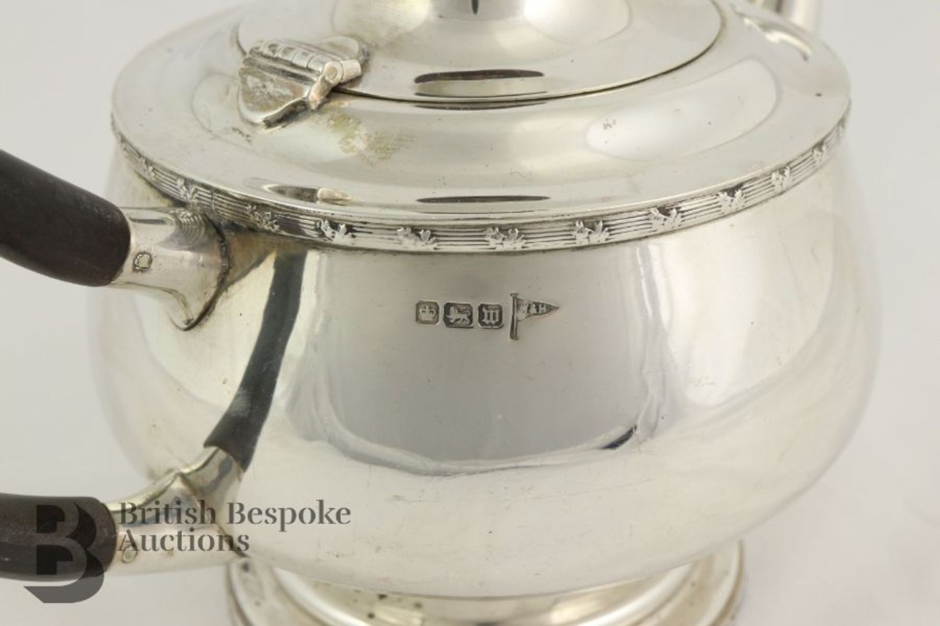 Silver Tea Pot and Bon Bon Dish - Image 4 of 8