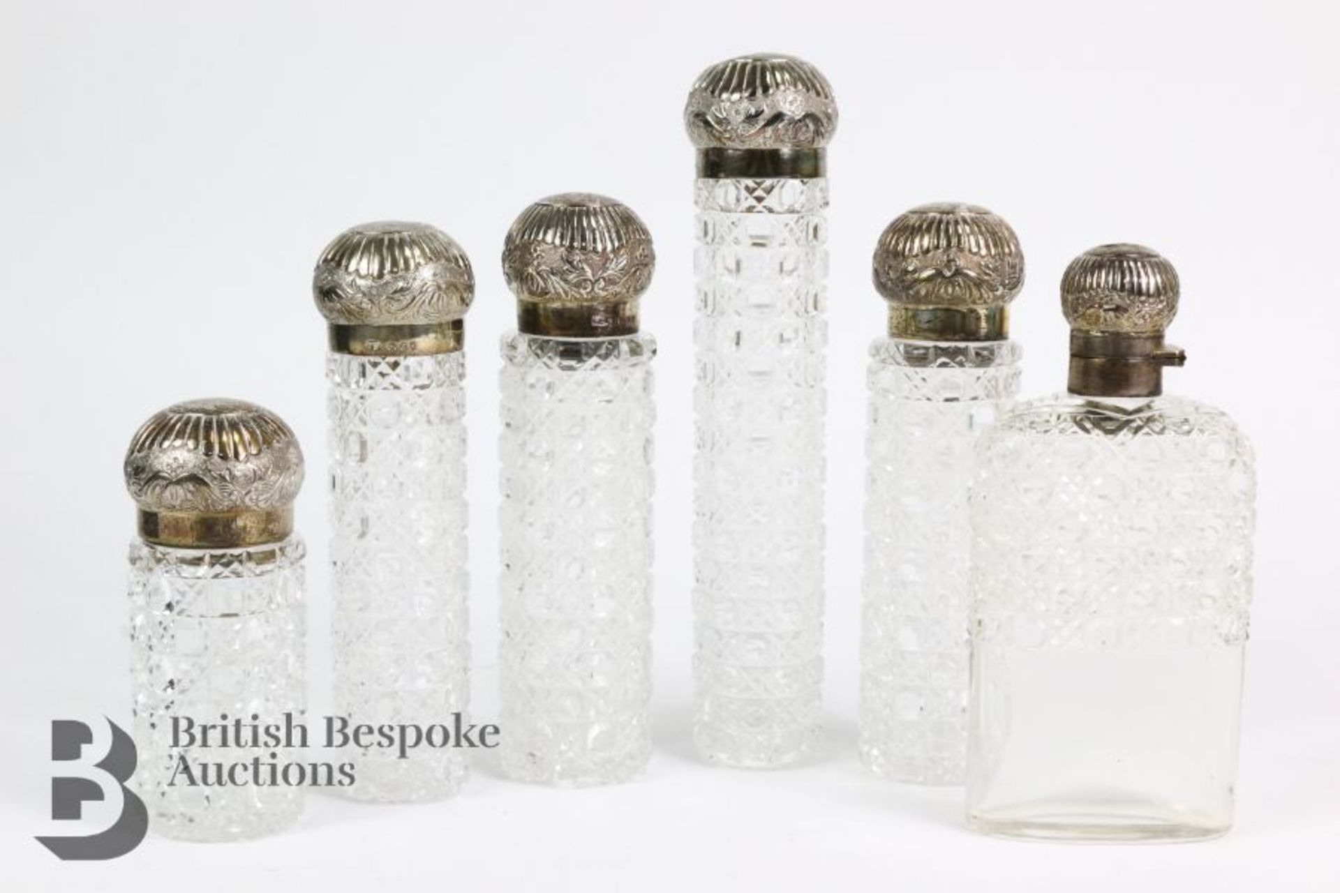 Silver Topped Vanity Jars