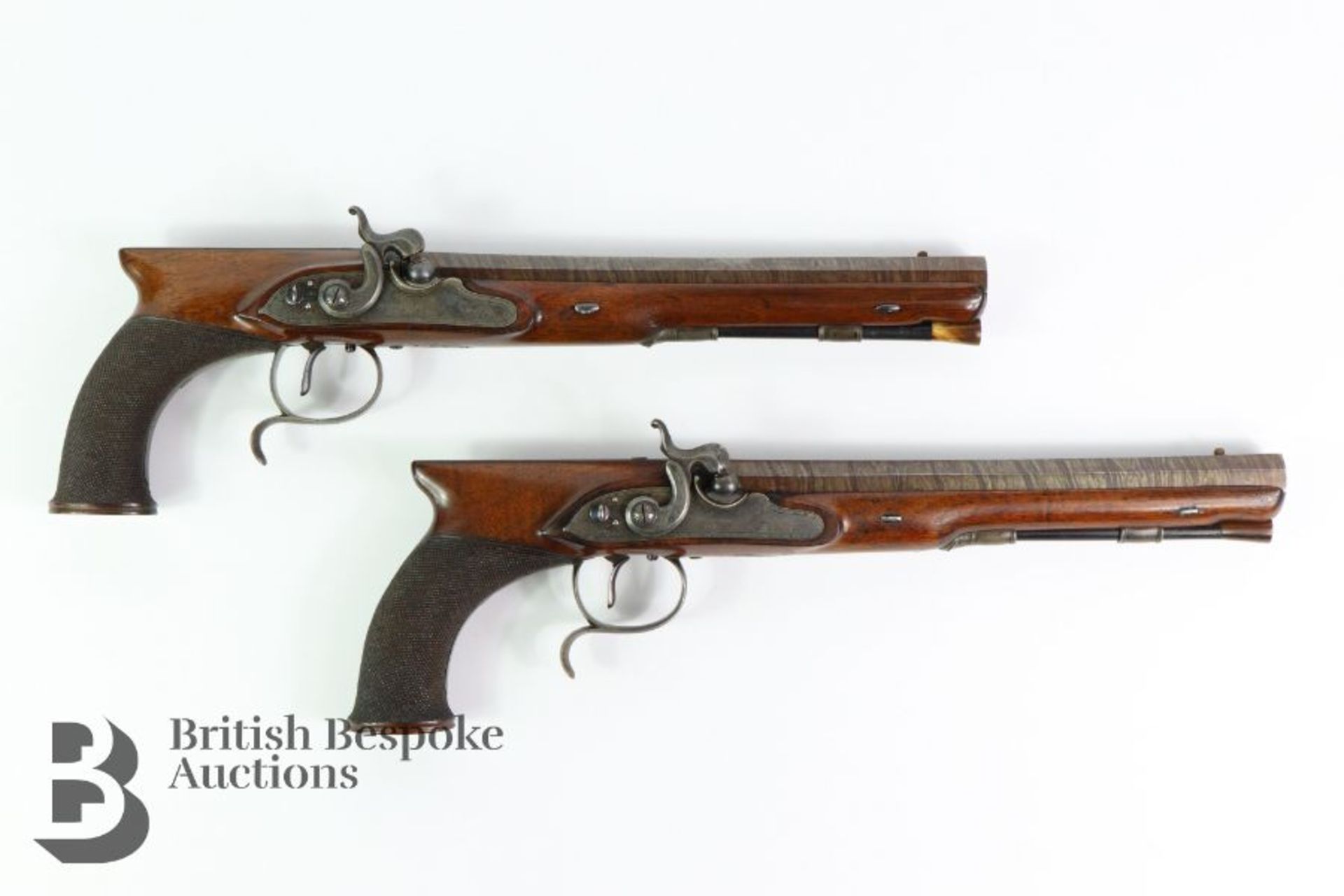 Fine Cased Pair of Percussion Target Pistols