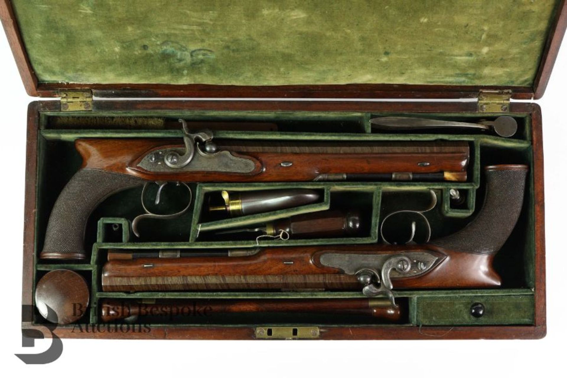 Fine Cased Pair of Percussion Target Pistols - Image 7 of 25