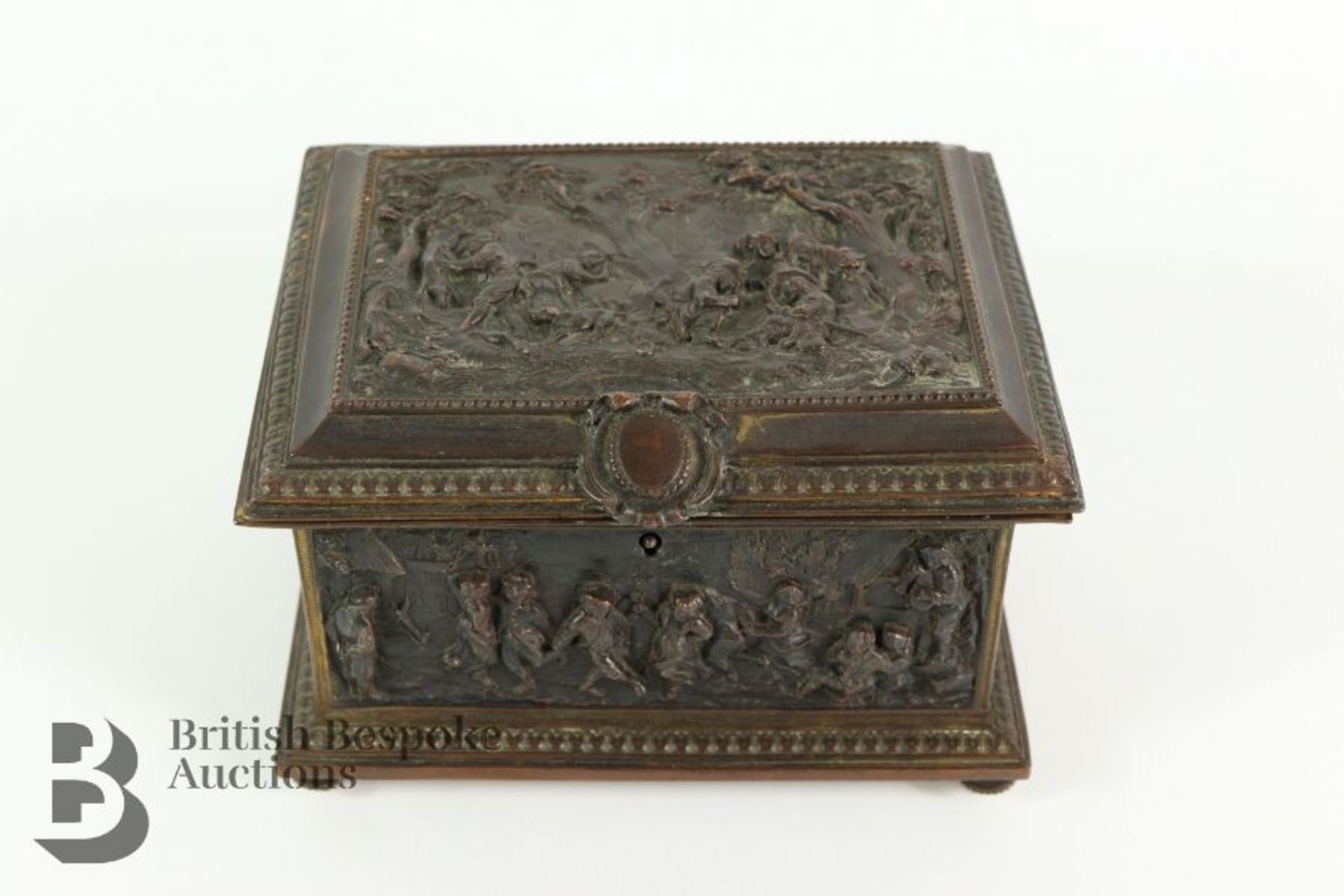 French Bronze Jewellery Casket - Image 2 of 6