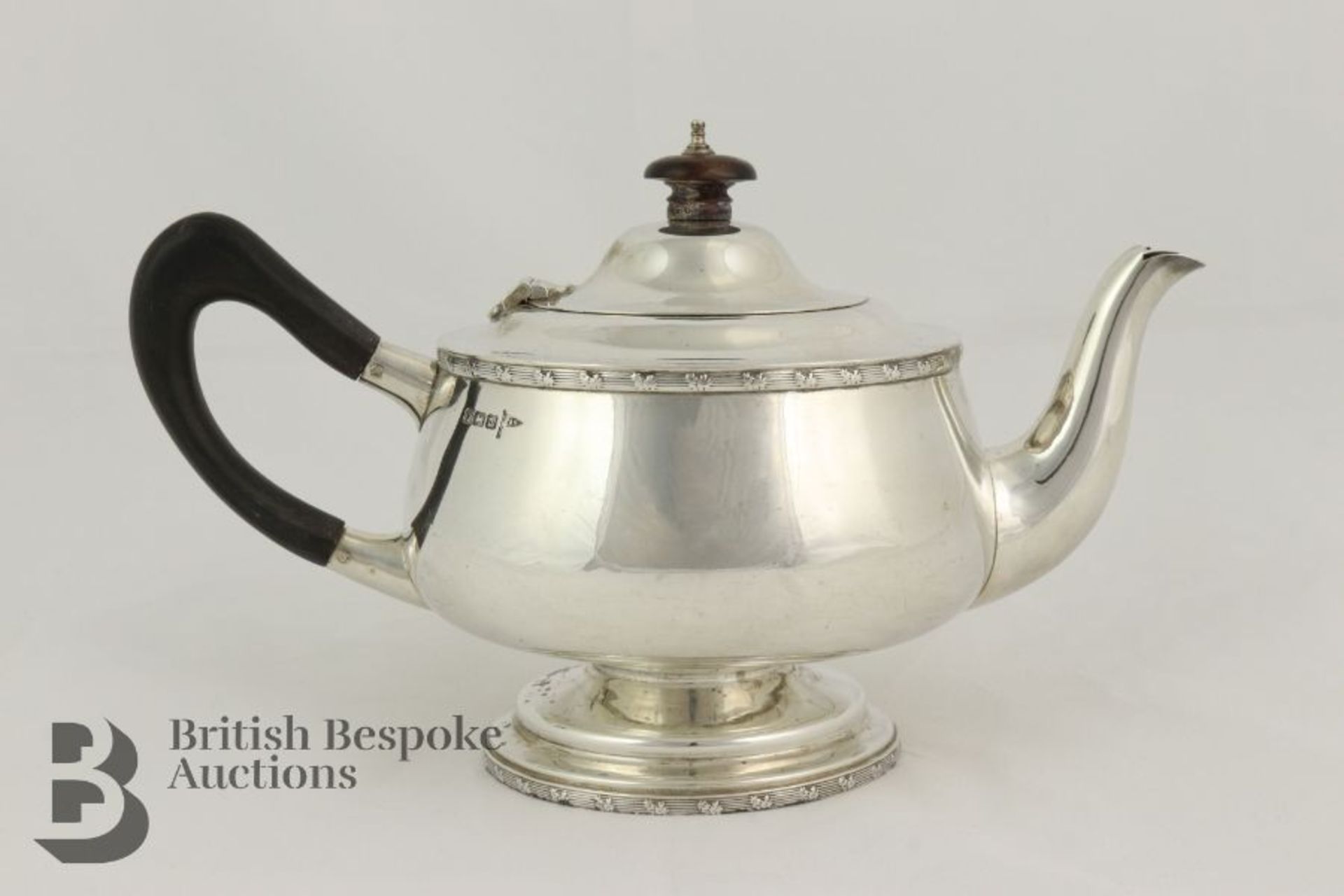 Silver Tea Pot and Bon Bon Dish - Image 3 of 8