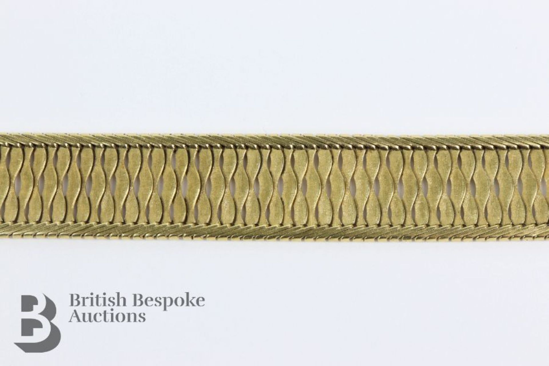 18ct Yellow Gold Articulated Mesh Link Bracelet - Image 2 of 5