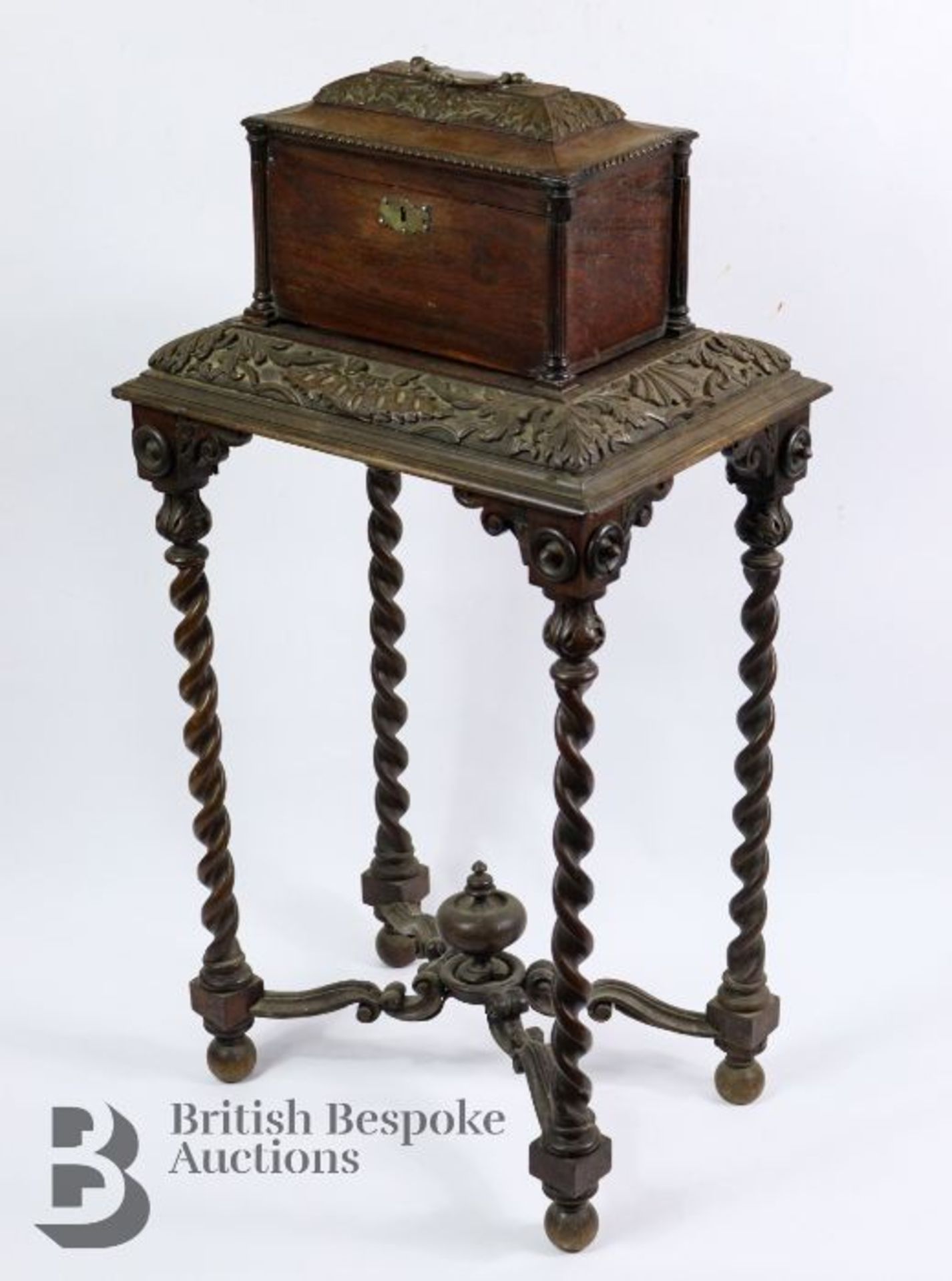 Jones of Bath Tea Caddy on Stand - Image 3 of 8