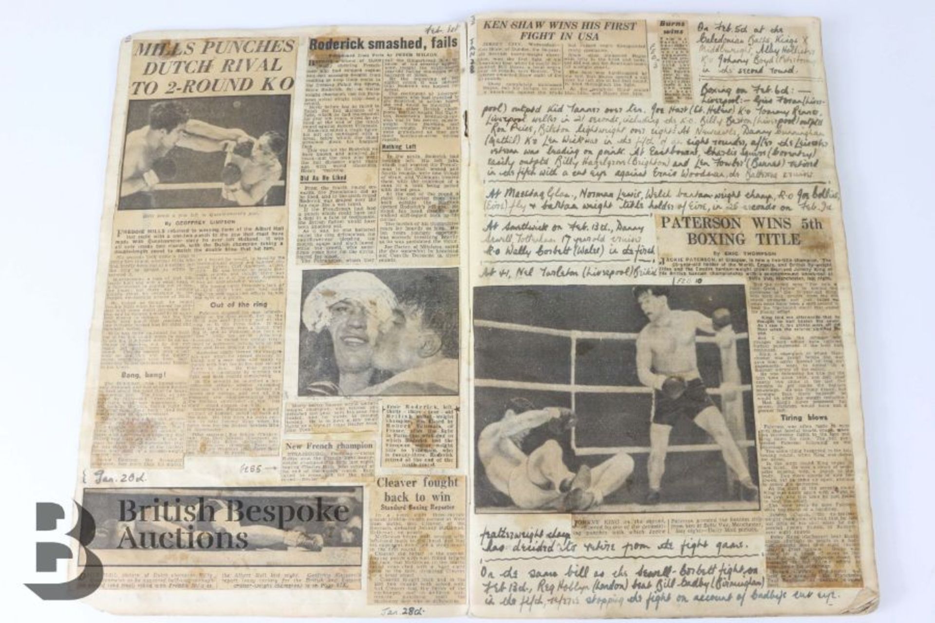 War Time Boxing Scrapbooks - Image 14 of 22