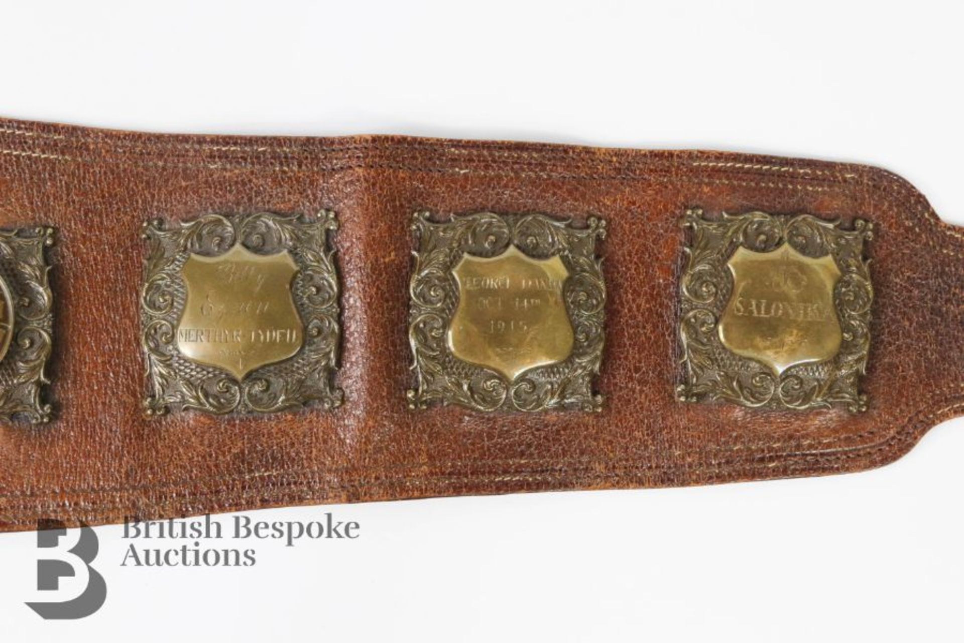 Welsh Flyweight Billy Eynon (1914-1927) Champion Boxing Belt - Image 6 of 21