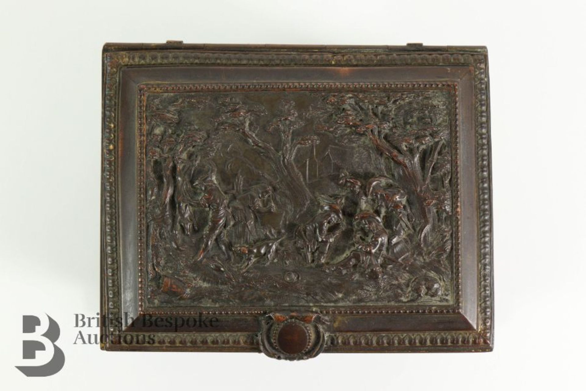 French Bronze Jewellery Casket - Image 4 of 6