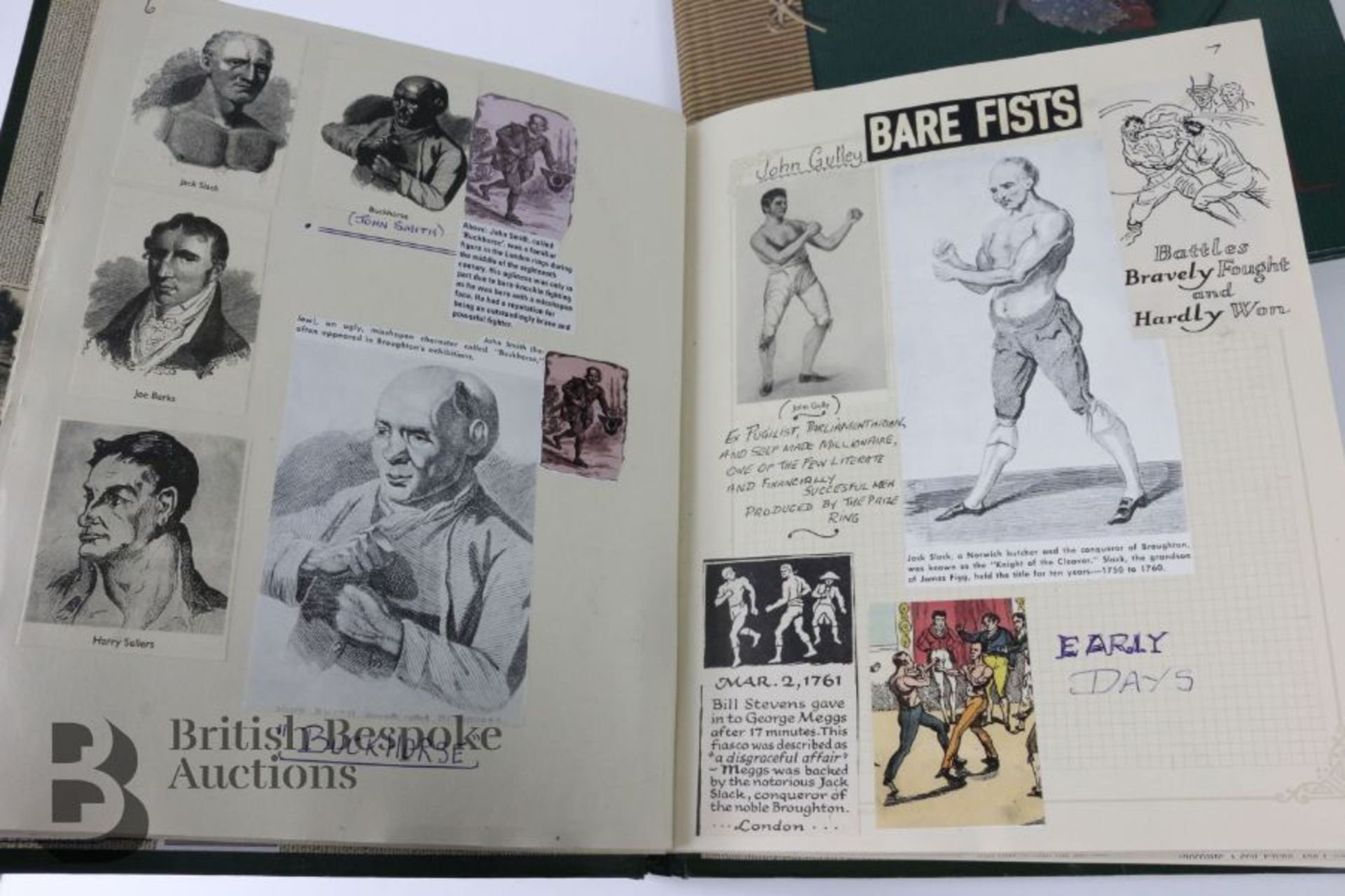 Pugilista Interest - 19th/20th Century Framed Prints and Scrapbooks - Image 4 of 31