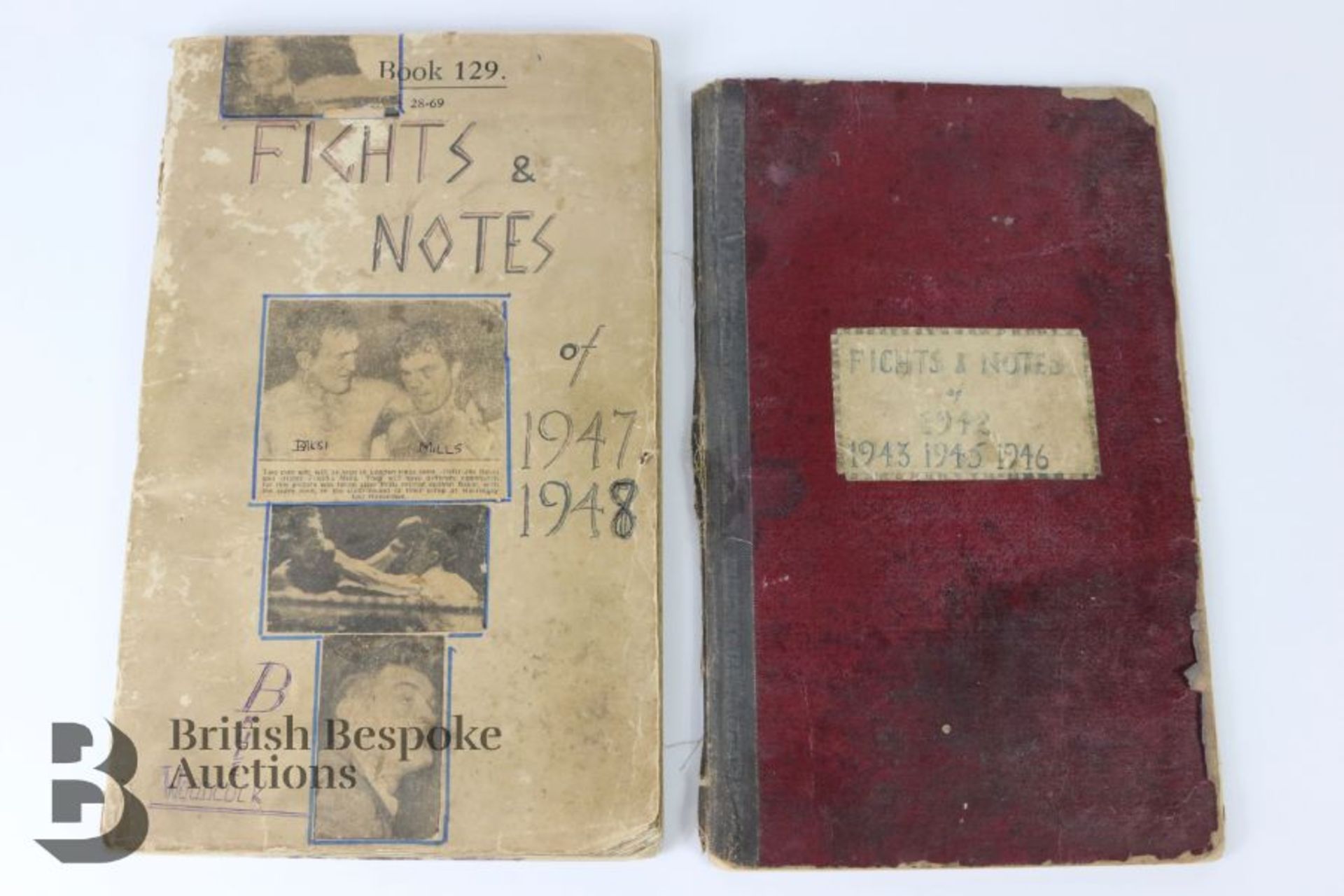 War Time Boxing Scrapbooks