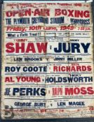 Vintage Large Boxing Poster, Scrapbook and Photographs