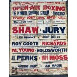 Vintage Large Boxing Poster, Scrapbook and Photographs