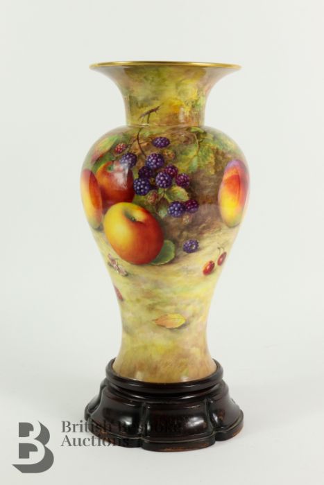 Richard Sebright for Royal Worcester Large Vase - Image 11 of 12