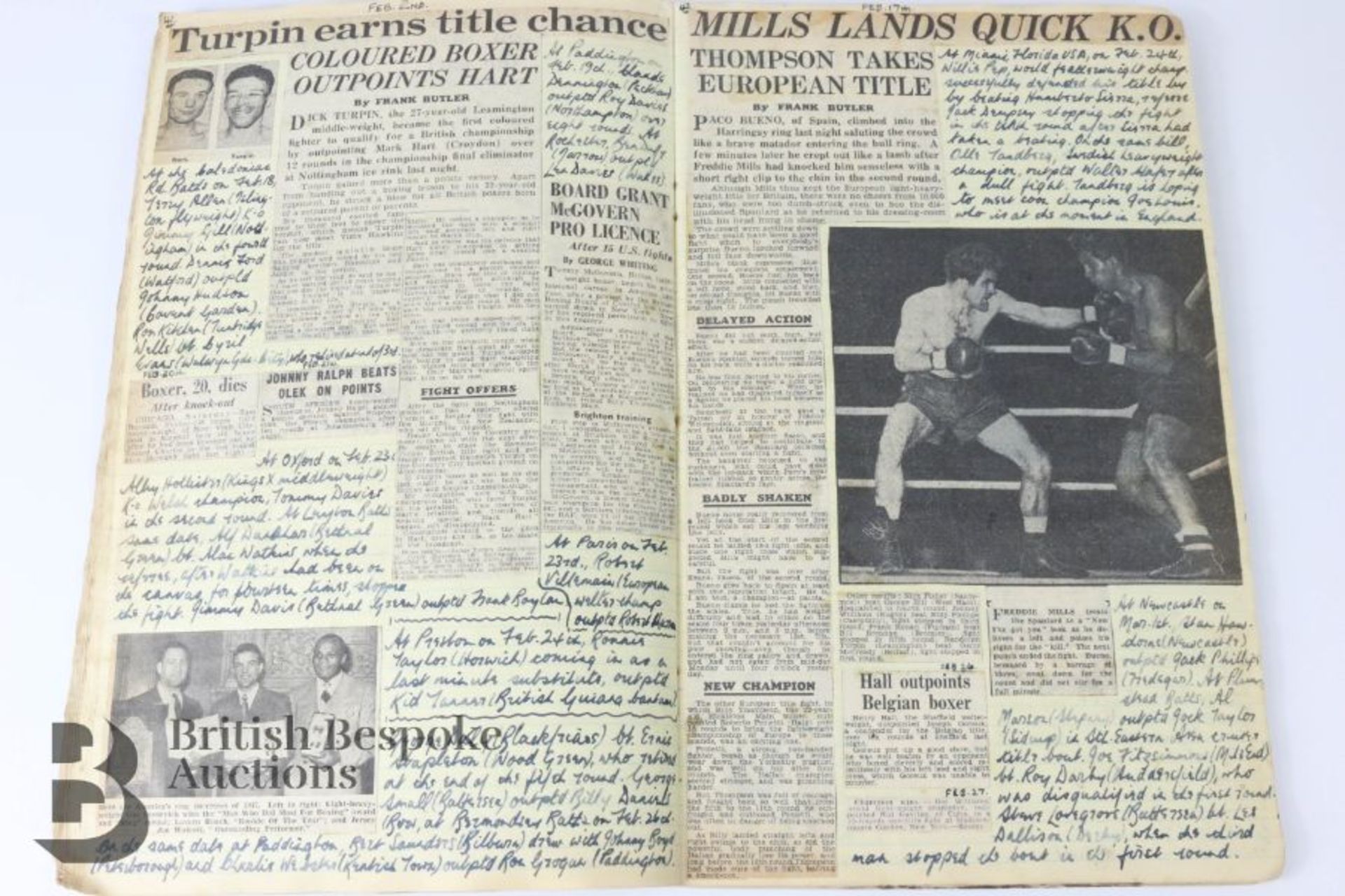 War Time Boxing Scrapbooks - Image 20 of 22