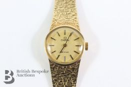 Lady's 9ct Gold Omega De Ville Wrist Watch