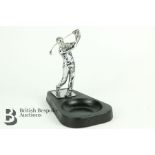 Art Deco Golfer Mascot Ashtray