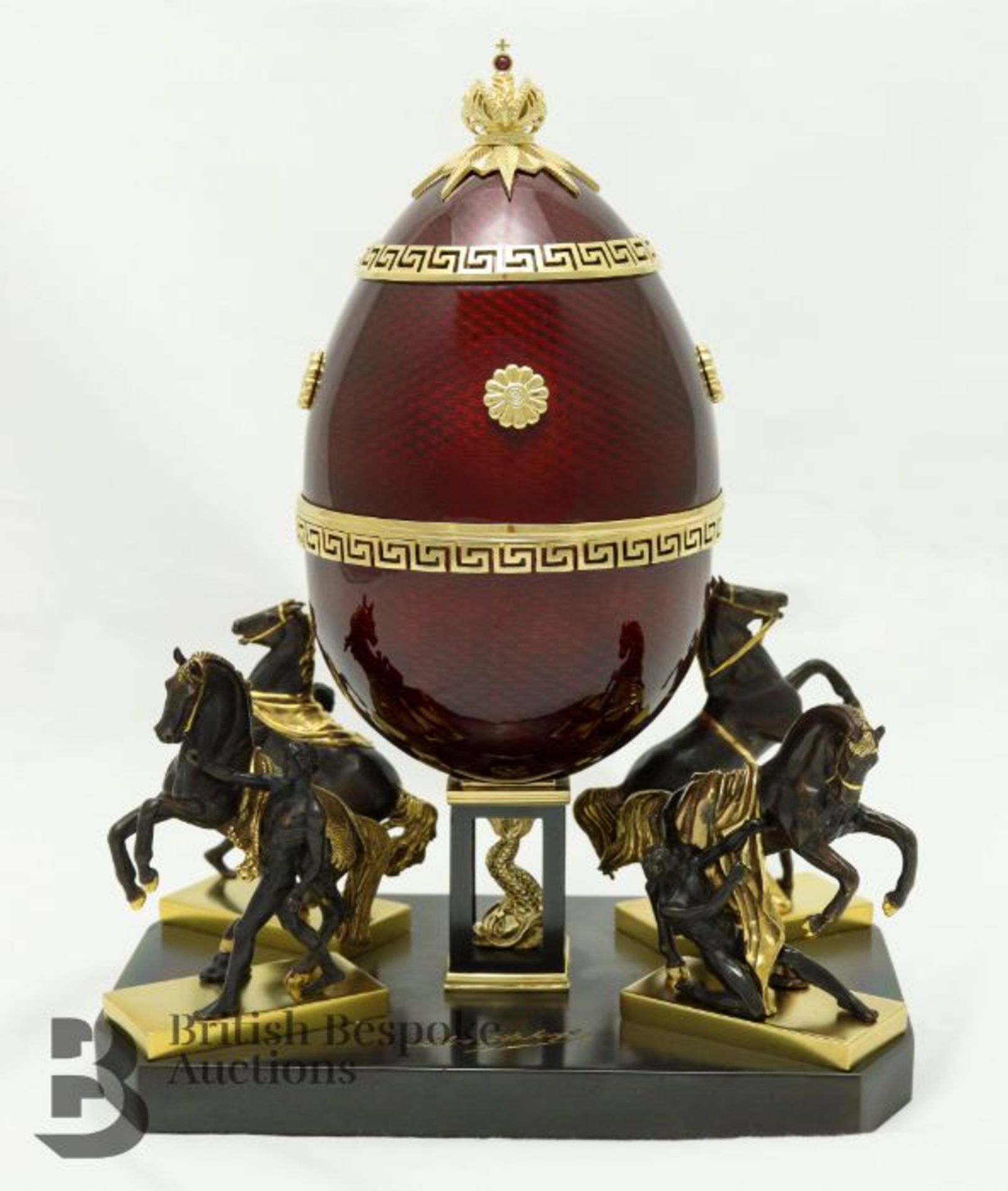 Theo Faberge Anichkov Egg - St Petersburg Collection - Image 3 of 37