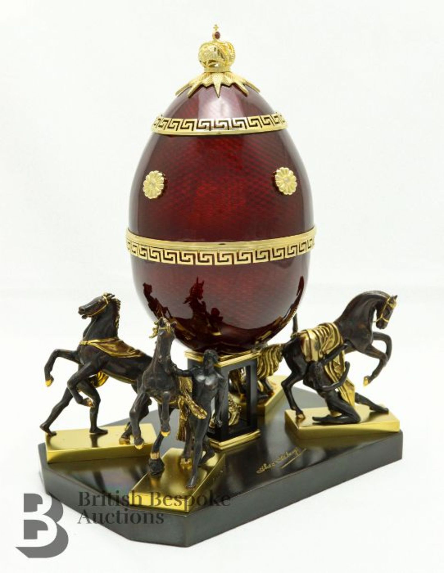 Theo Faberge Anichkov Egg - St Petersburg Collection - Image 4 of 37