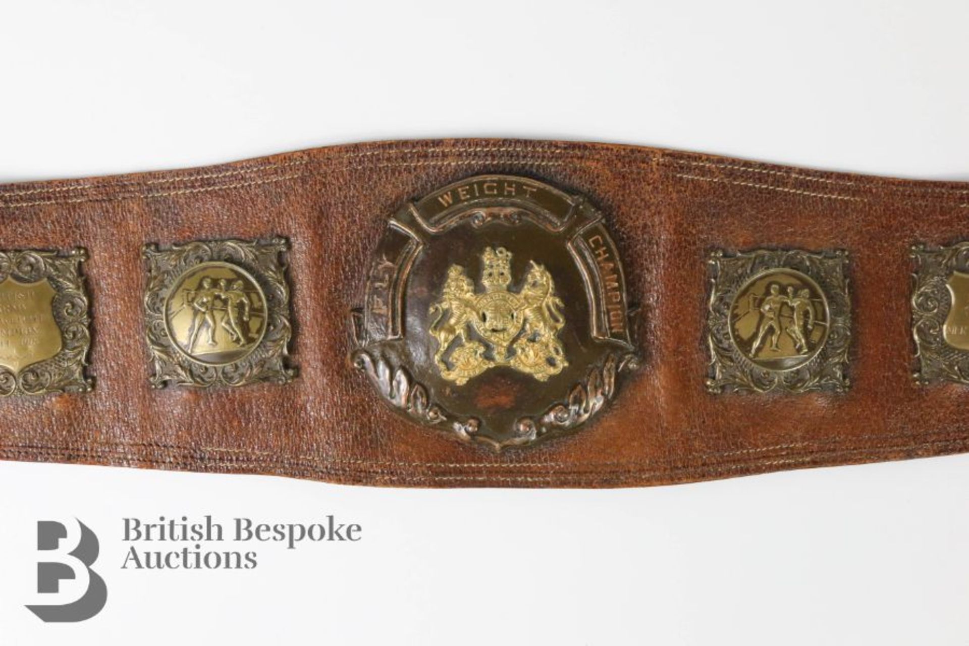 Welsh Flyweight Billy Eynon (1914-1927) Champion Boxing Belt - Image 4 of 21