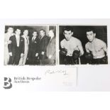 Two Black and White Photographs of the Kray Brothers With Signature