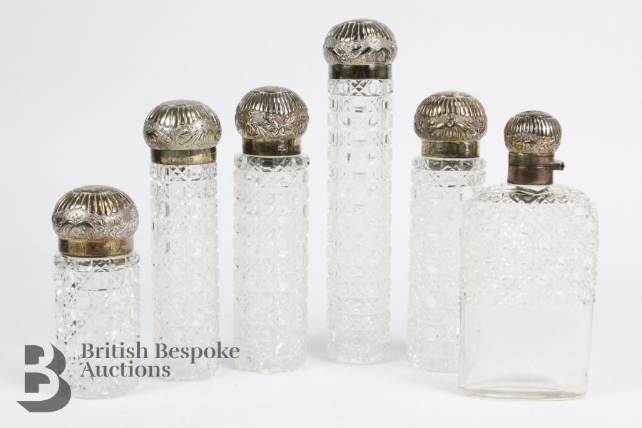 Silver Topped Vanity Jars - Image 2 of 7