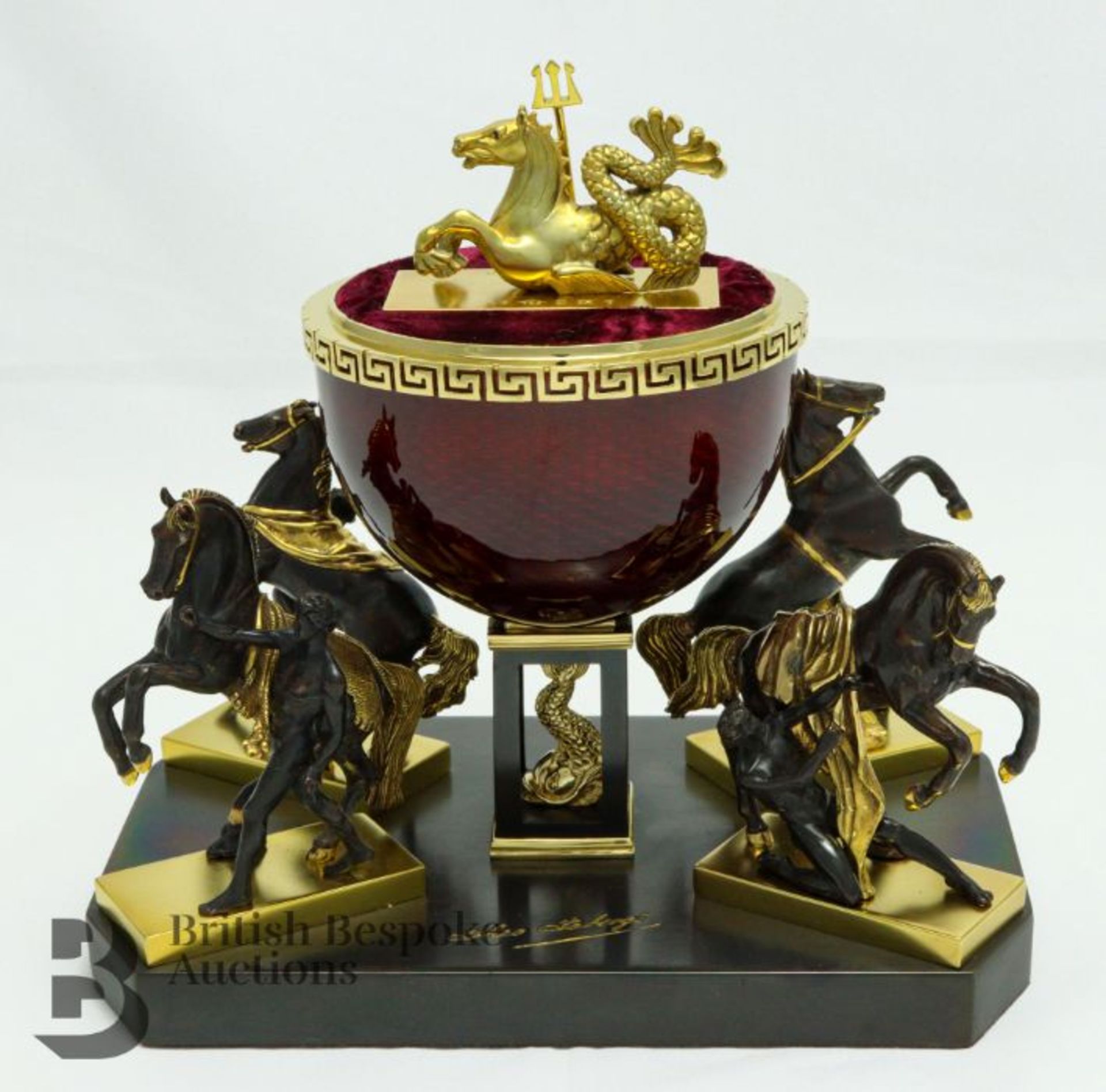 Theo Faberge Anichkov Egg - St Petersburg Collection - Image 6 of 37