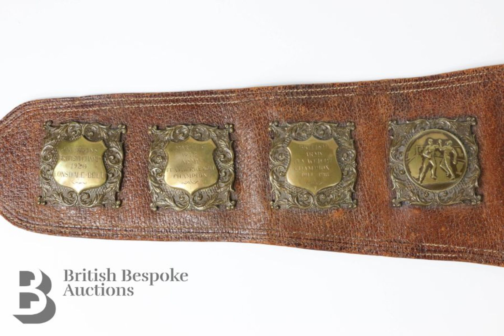 Welsh Flyweight Billy Eynon (1914-1927) Champion Boxing Belt - Image 8 of 21