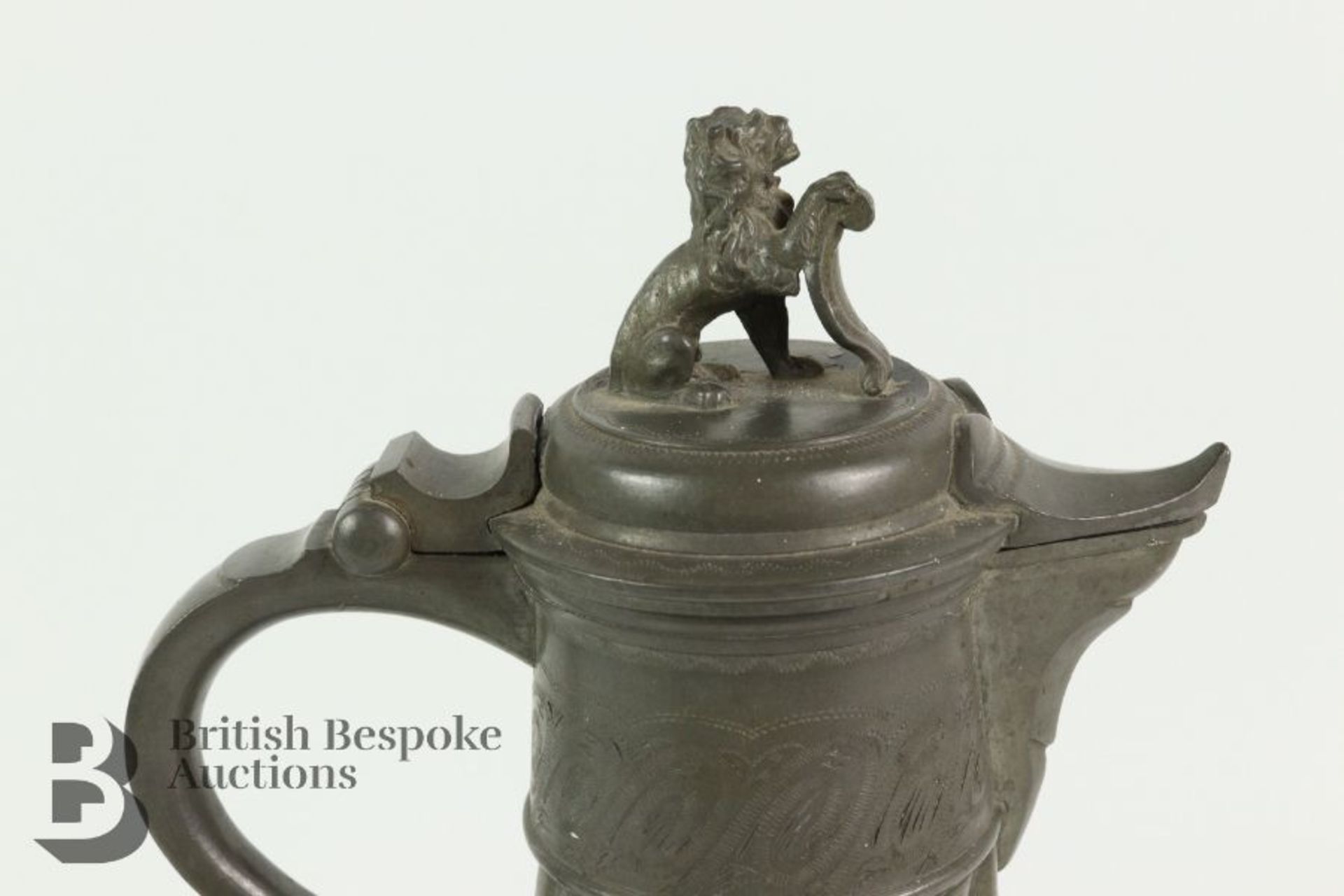 F Santesson Pewter Stein and Tumblers - Image 7 of 8