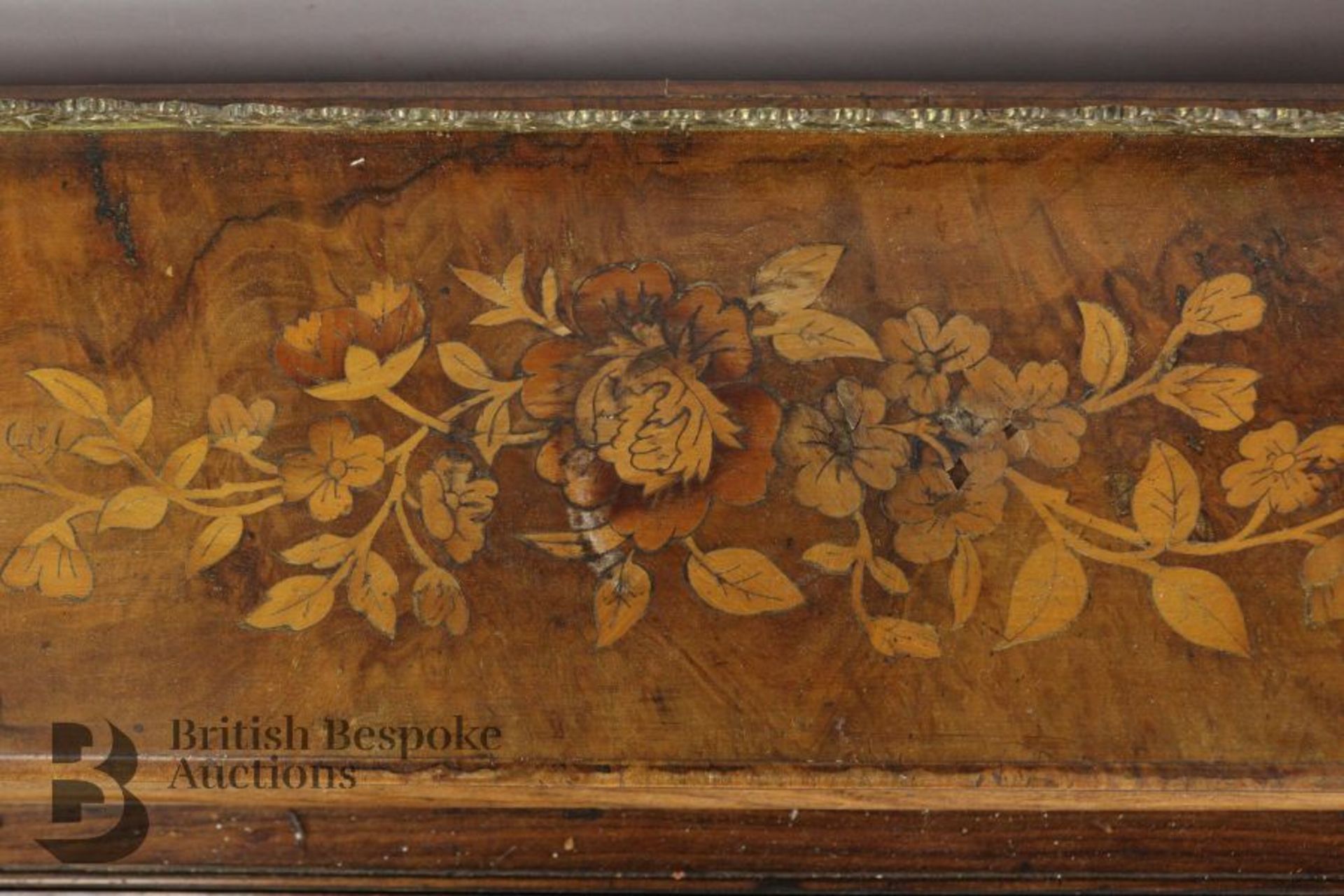 Marquetry Davenport - Image 12 of 12