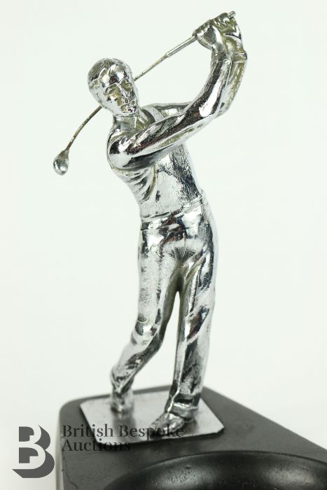 Art Deco Golfer Mascot Ashtray - Image 2 of 5