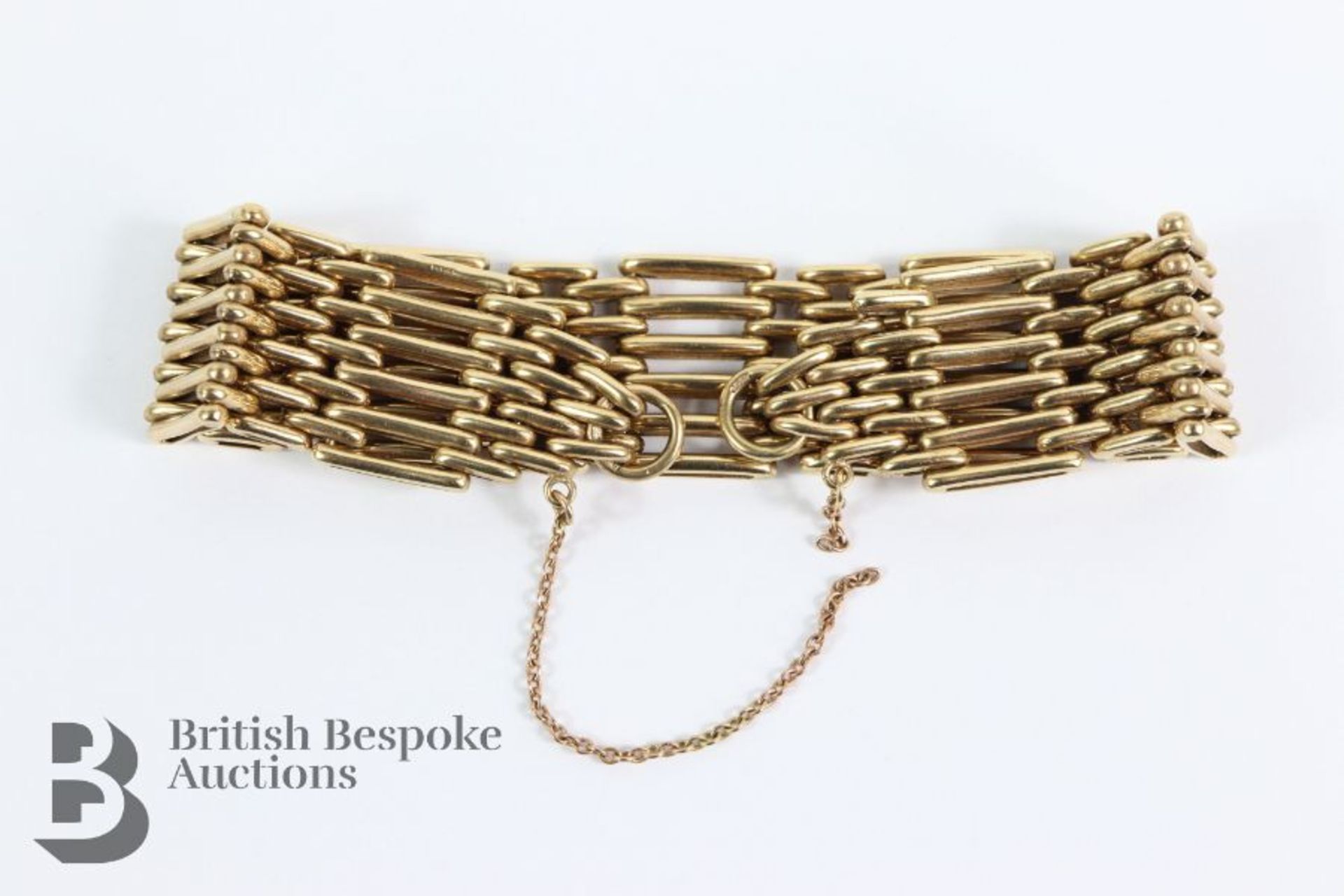 9ct Gold Gate Link Bracelet