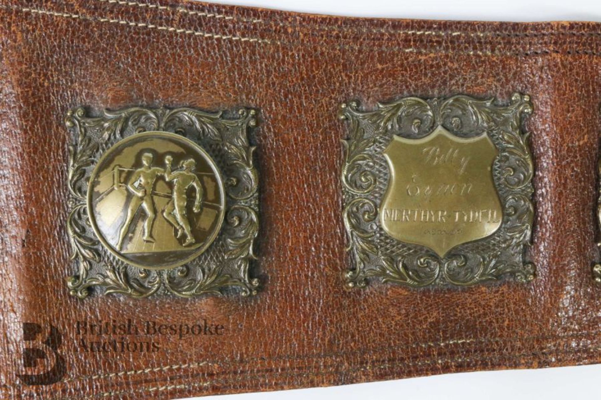 Welsh Flyweight Billy Eynon (1914-1927) Champion Boxing Belt - Image 13 of 21