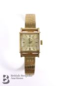 Ladies 18ct Gold Vintage Omega Ladymatic Wrist Watch