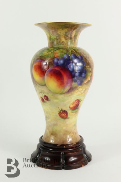 Richard Sebright for Royal Worcester Large Vase - Image 2 of 12