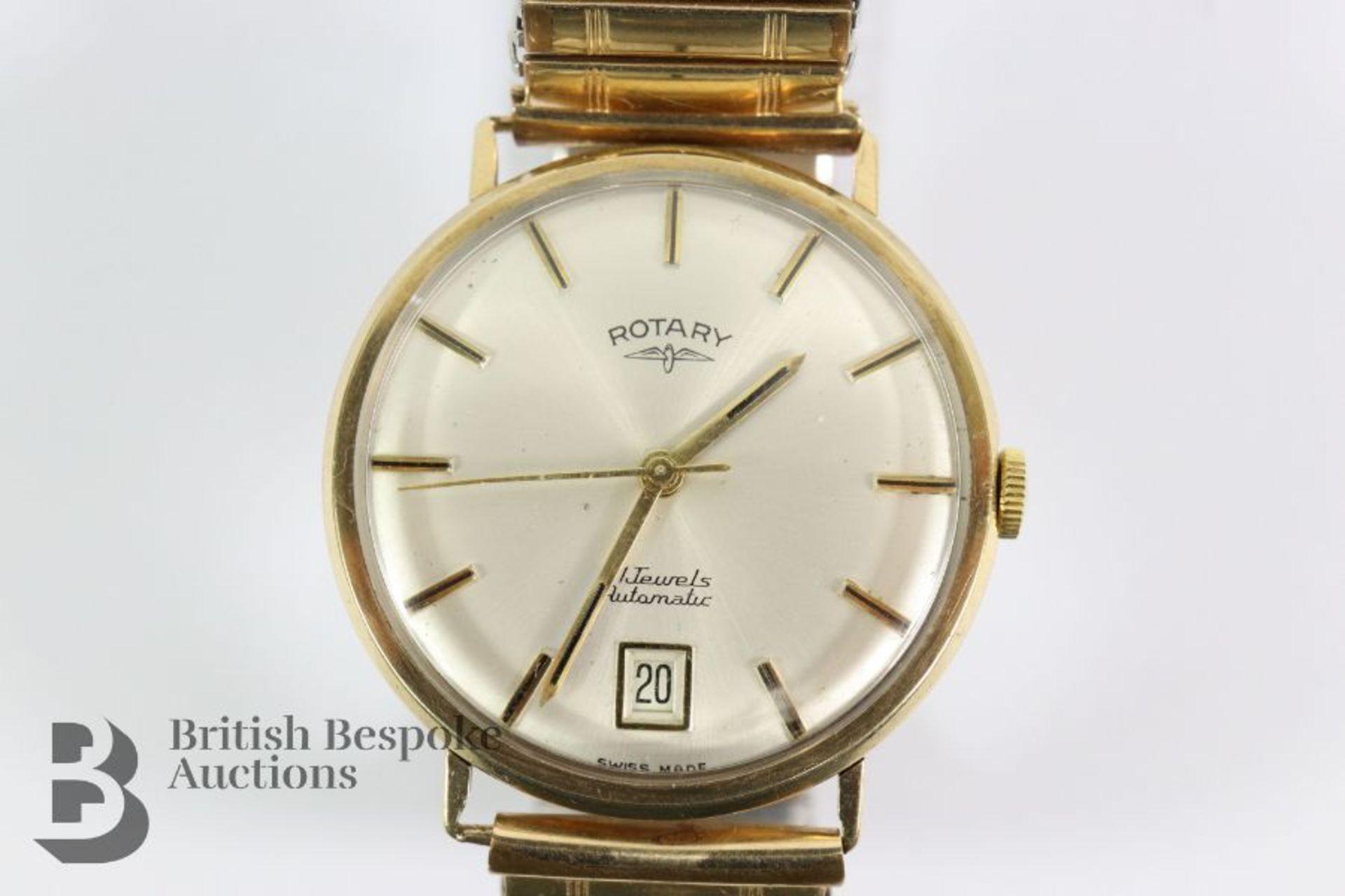 Gentleman's 9ct Gold Rotary Automatic Wrist Watch - Bild 2 aus 4