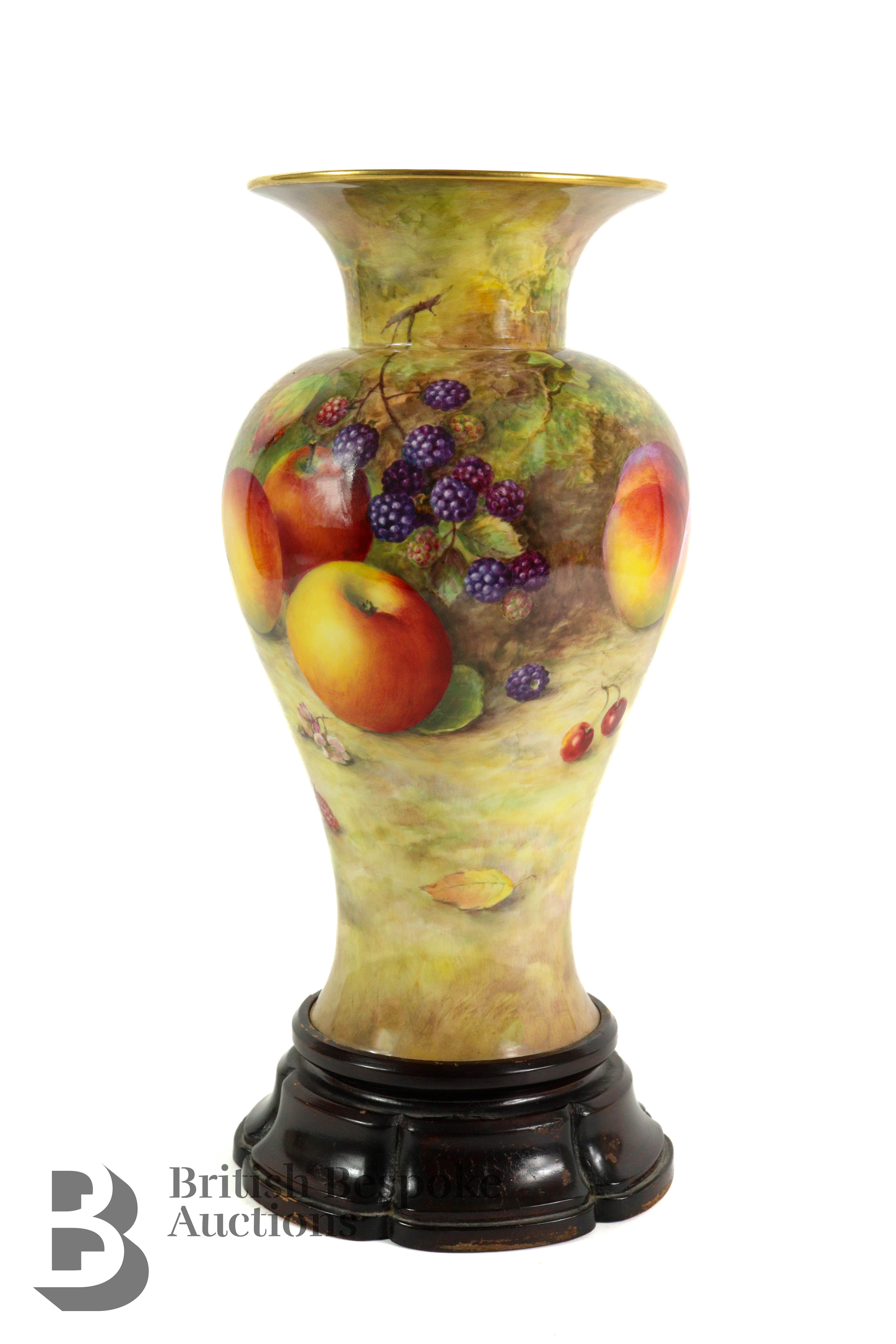 Richard Sebright for Royal Worcester Large Vase