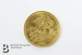 1977 9ct Gold Commemorative Jubilee Coin