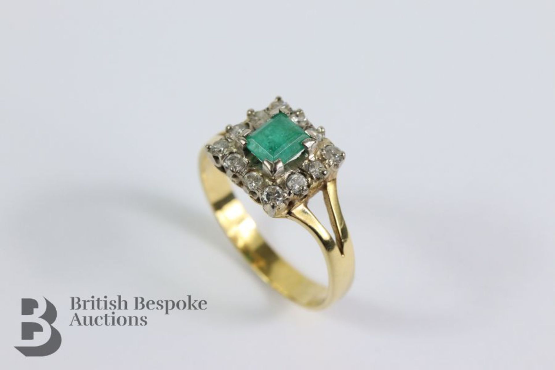 Emerald and Diamond Ring