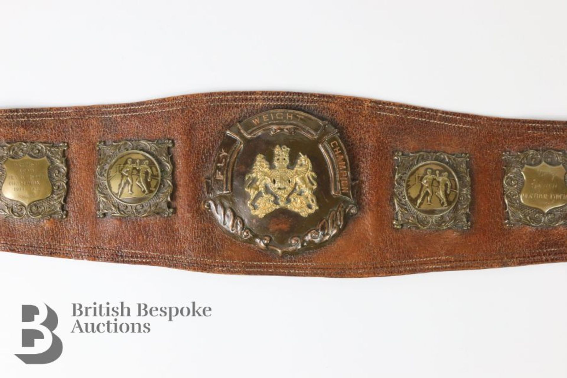 Welsh Flyweight Billy Eynon (1914-1927) Champion Boxing Belt - Image 3 of 21